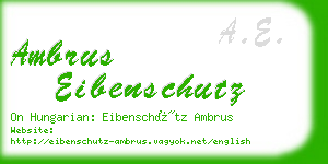 ambrus eibenschutz business card